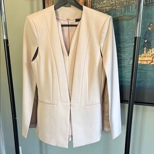 BCBGMAXAZRIA Blazer and Peplum Blouse